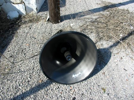 Tri-City Motor Speedway - Loudspeaker With Beehive Photo From Water Winter Wonderland